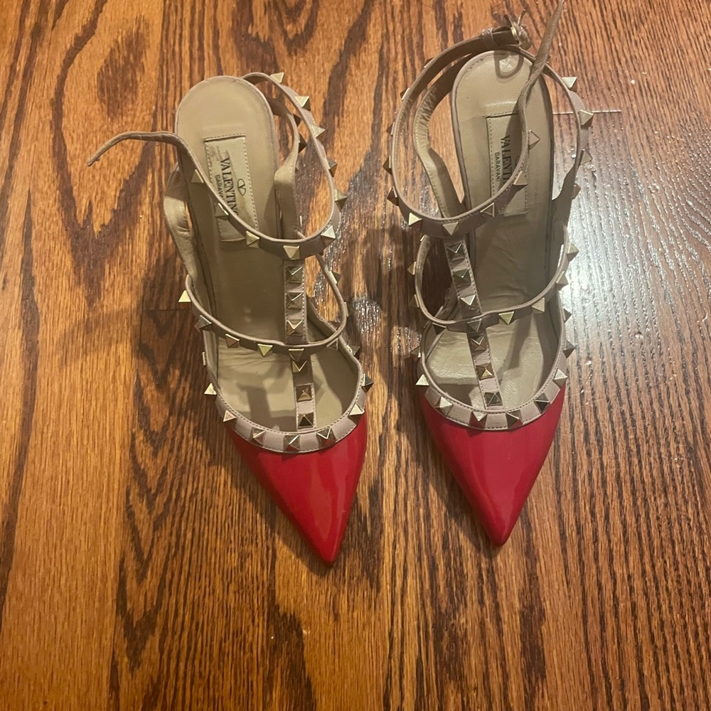 Valentino’s used heels red